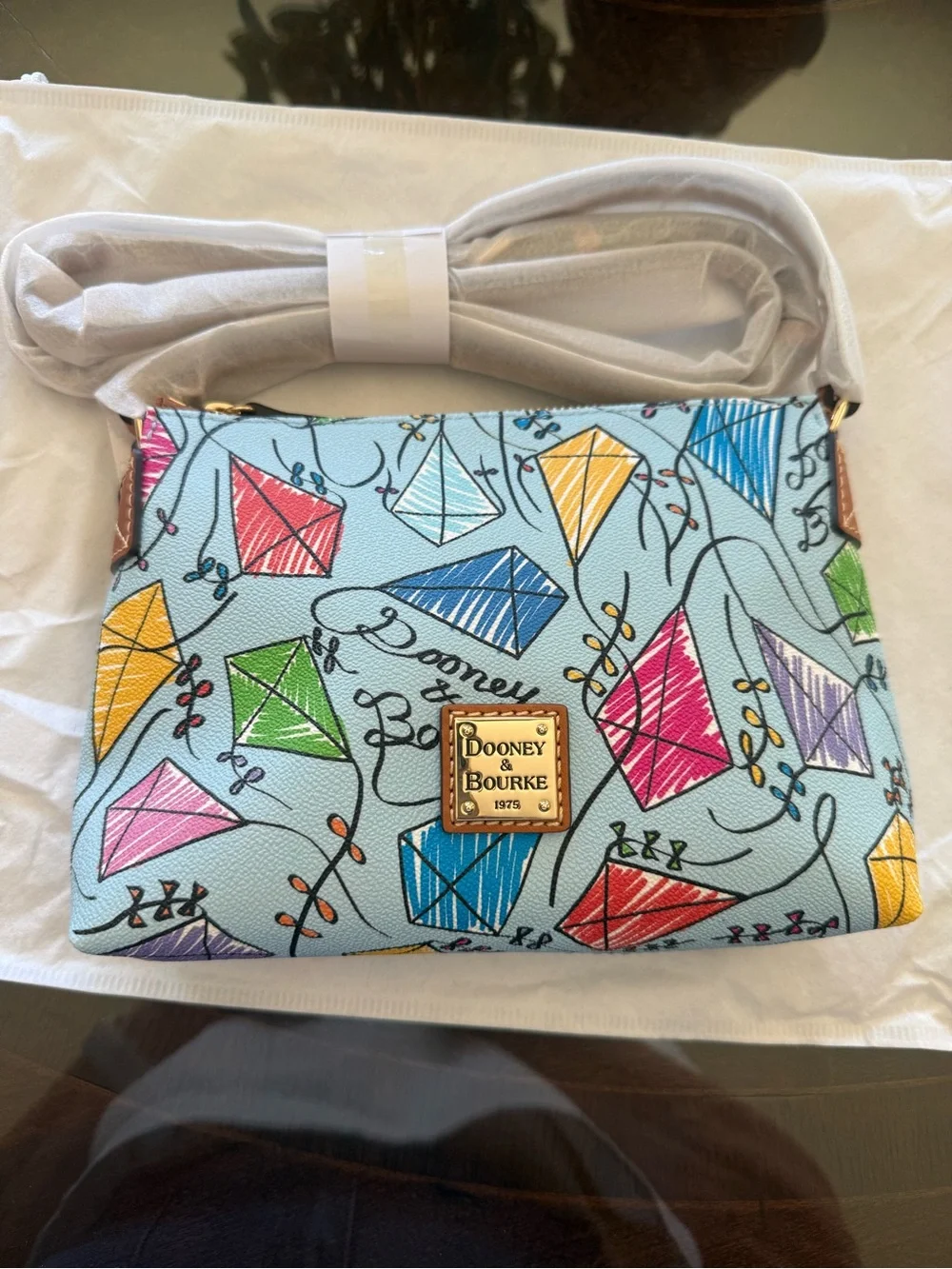 Dooney & Bourke pouch gold print